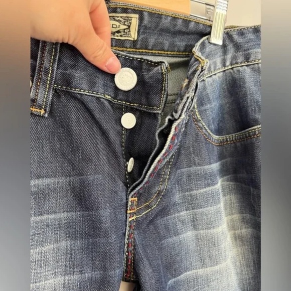 NWT - DSQUARED2 Size 29 Jeans Low Rise Blue White Y2K - Picture 9 of 13